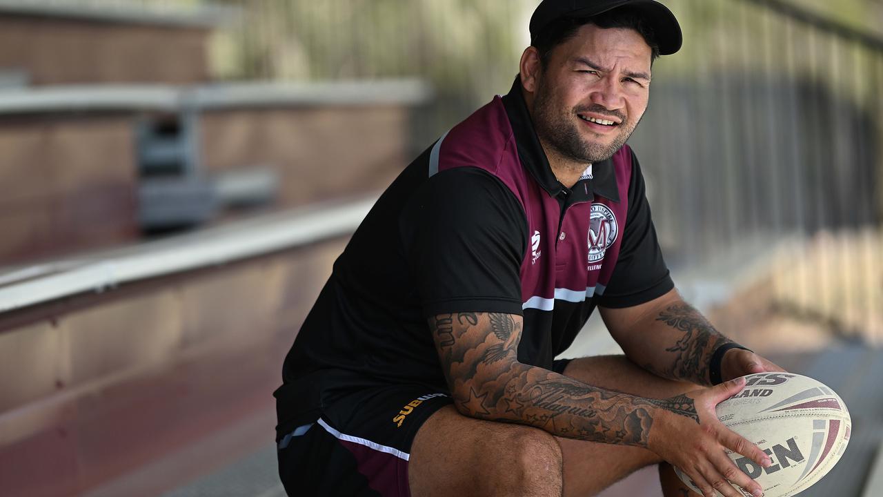 Former NRL champion Issac Luke – he will coach Marsden State High School. Picture: Lyndon Mechielsen/Courier Mail