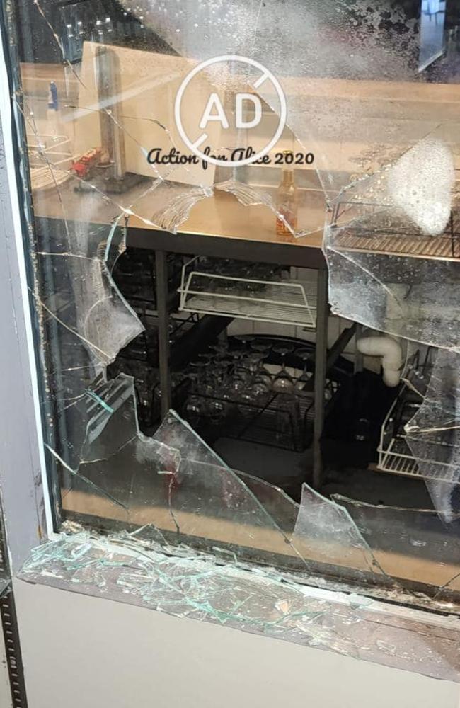 Images posted to the Action for Alice 2020 Facebook page highlights the current crime spree occurring in Alice Springs. Picture: Facebook / Action for Alice 2020