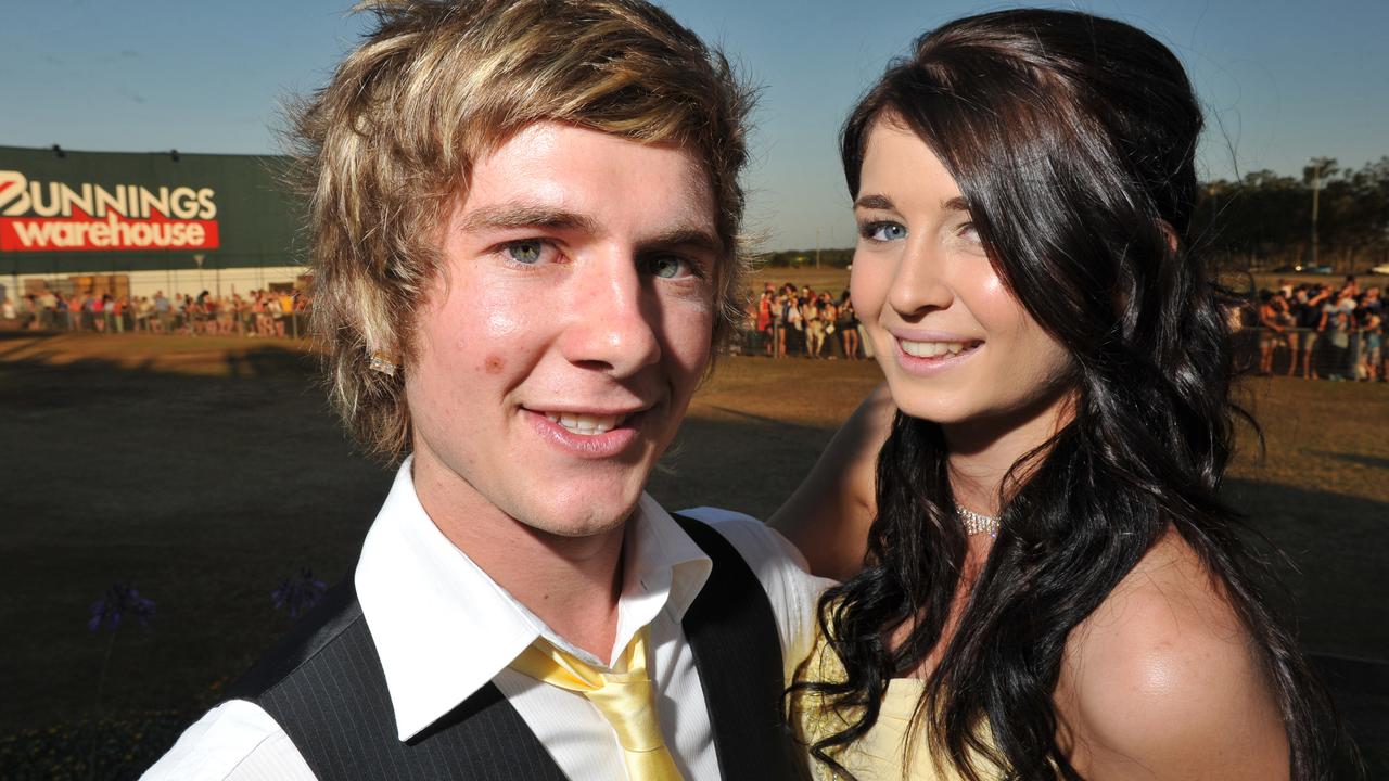 Caleb Turner and Amy Swain at the Bundaberg High School Prom. Photo: Scottie Simmonds/NewsMail