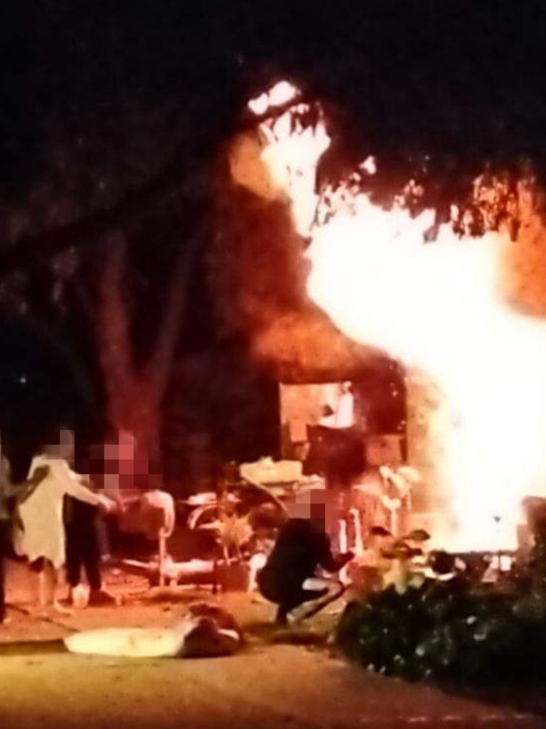 A fire a the same complex last year. Image: supplied