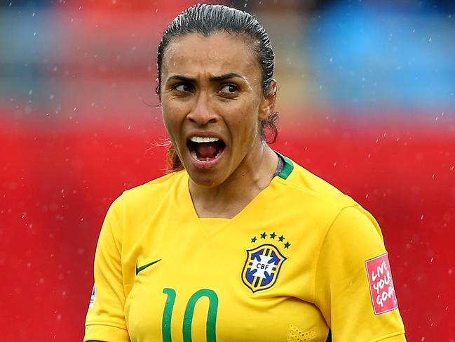 Brazil legend Marta says Australia can make the make the final. Picture: Getty Images