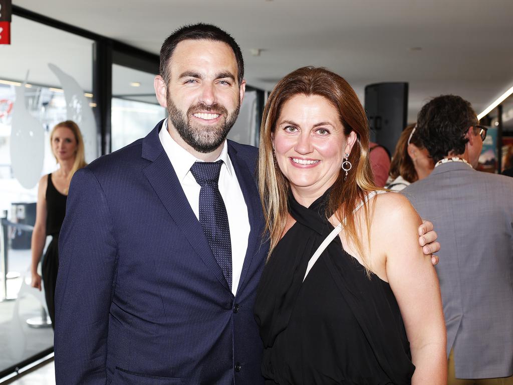 Tas Weekend socials from Tasmanian Leaders Program graduation from Brooke Street Pier. Tom and Caroline Remenyi of Blackmans Bay. Picture: Zak Simmonds