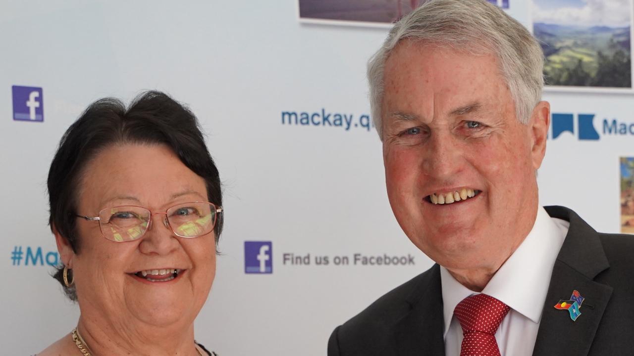 Mackay Regional Council Mayor Greg Williamson with newly elected deputy mayor Karen May, August 7, 2024. Picture: Heidi Petith