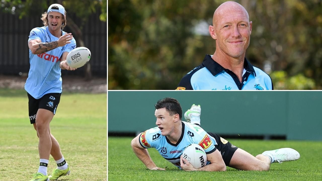 The new faces of Nicho Hynes (L) and Craig Fitzgibbon (top right), as well as rising talents like Connor Tracey (bottom right) will give Sharks fans hope.