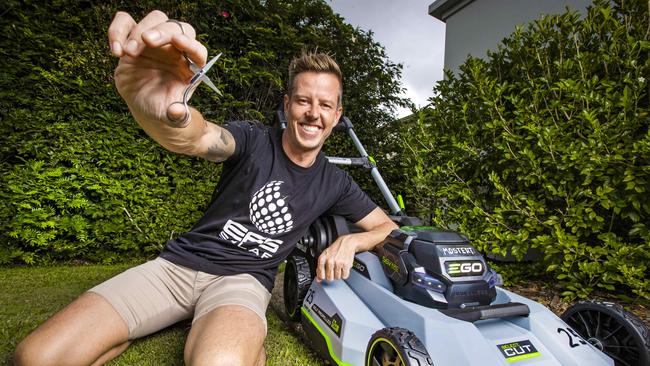 James Courtney has named his lawnmowert after Chaz Mostert.