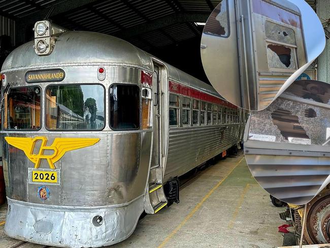 Savannahlander train vandalised in Cairns