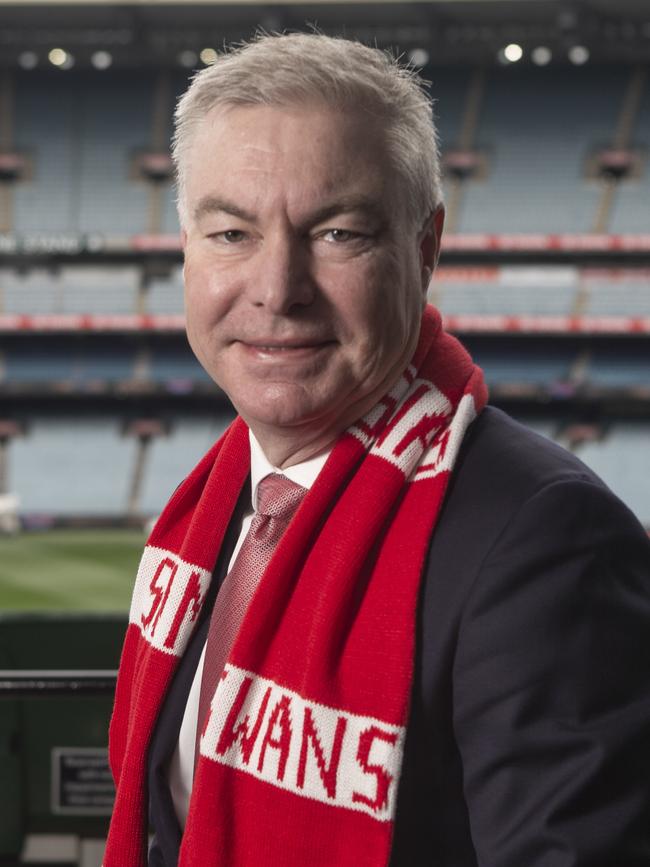 Swans chairman Andrew Pridham. Picture: Valeriu Campan
