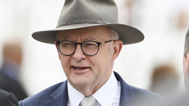 Prime Minister Anthony Albanese at the 2024 Remembrance Day National Ceremony at the Australian War Memorial in Canberra. Picture: Martin Ollman/NewsWire