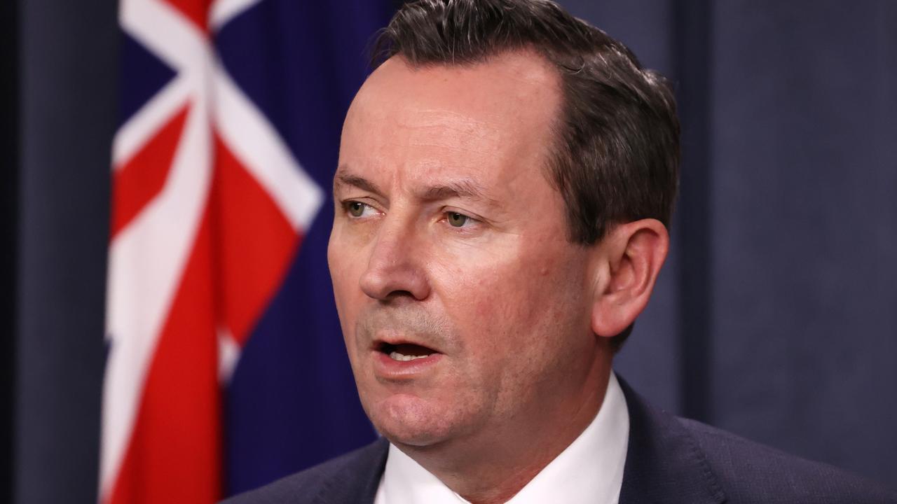 WA Premier Mark McGowan made the announcement on Saturday. Picture: Jackson Flindell.