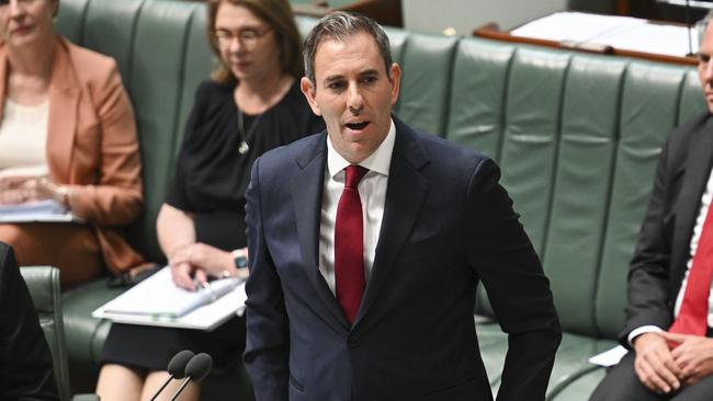 Jim Chalmers during Question Time at Parliament House in Canberra. Picture: Martin Ollman/NCA NewsWire