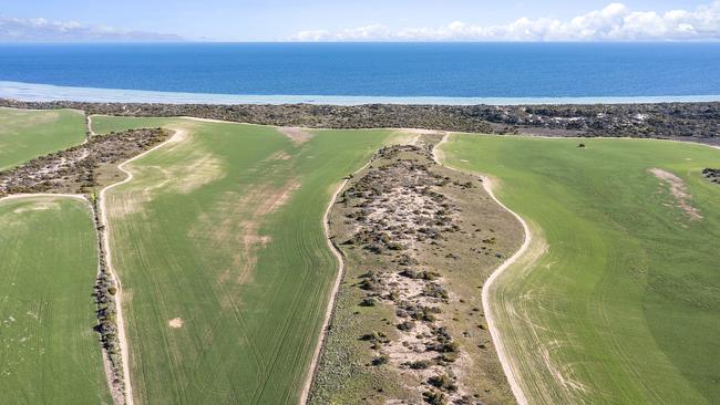 Aerial view of the Port Hughes development site. Picture: Supplied by Metacap