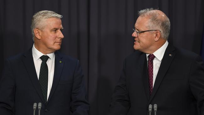 McCormack’s cabinet picks will make a headache for Morrison. Picture: AAP/Lukas Coch