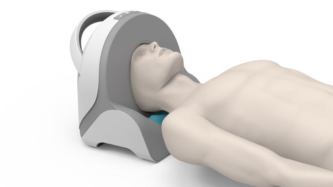 Artist's impression of a prototype lightweight CT scanner that is being developed as part of the Australian Stroke Alliance project.