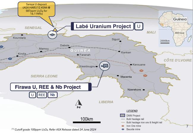 The Firawa and Labé projects in Guinea. Pic: DMC Mining