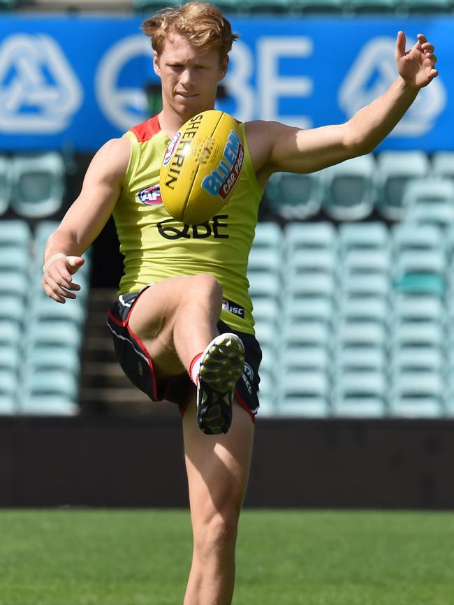 Callum Mills training at the SCG. Picture: AAP