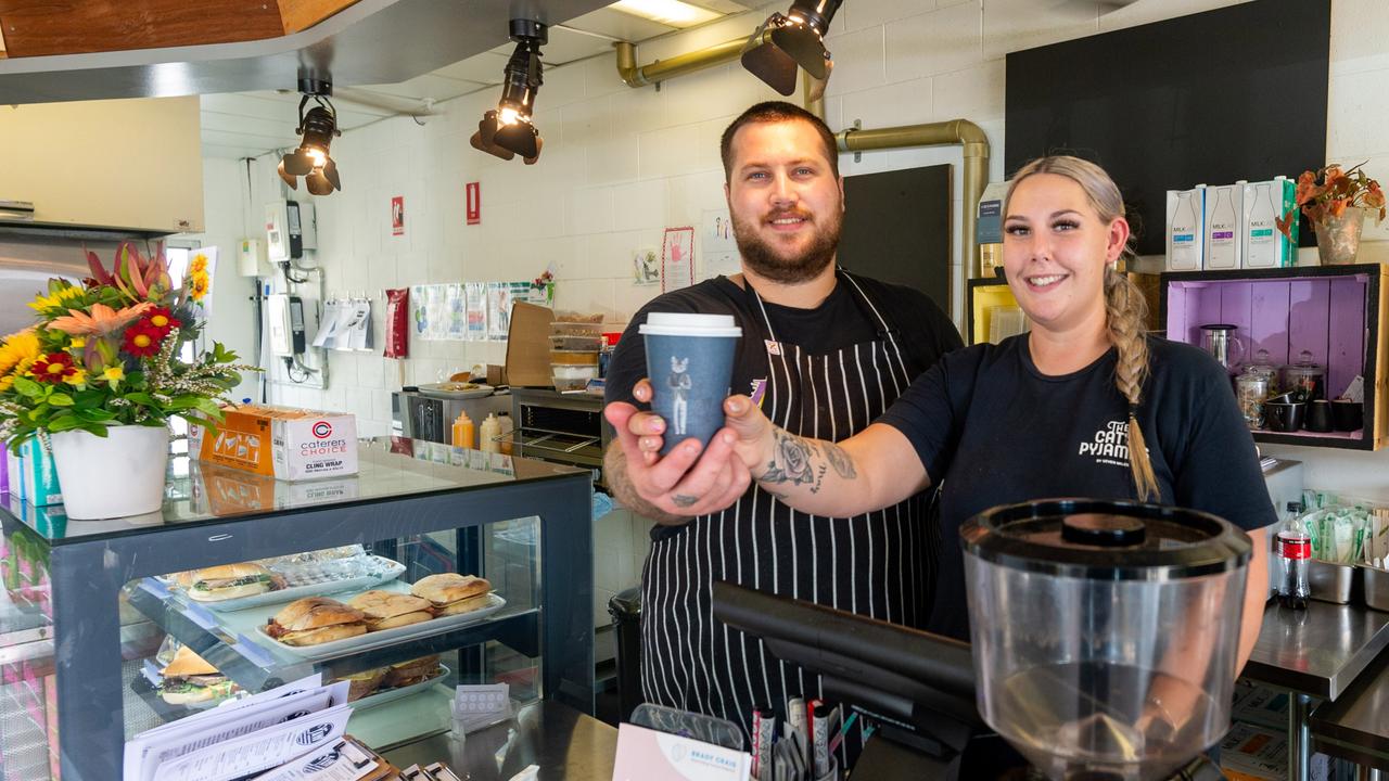 Mackay cafe Y.A.W. has been booming despite opening during the pandemic. Owners Brandan and Billy Tranberg are looking to buy two more cafes. Picture: Daryl Wright