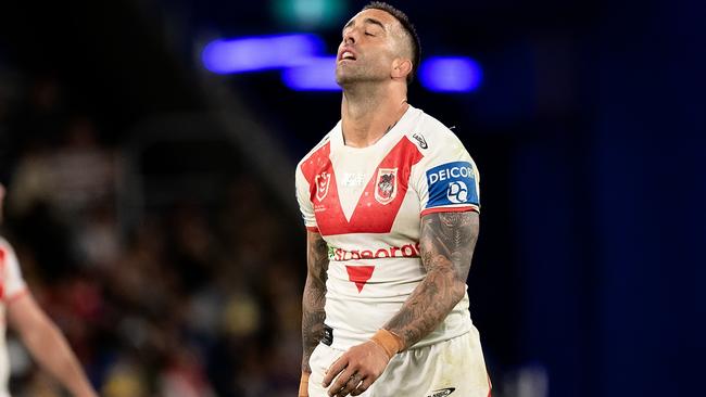 Paul Vaughan may have played his last game for the Dragons. Picture: Getty Images