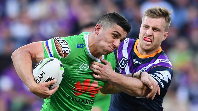 There are spots up for grabs at the Raiders and Bailey Simonsson seems the best chance to start. Picture: Getty Images.