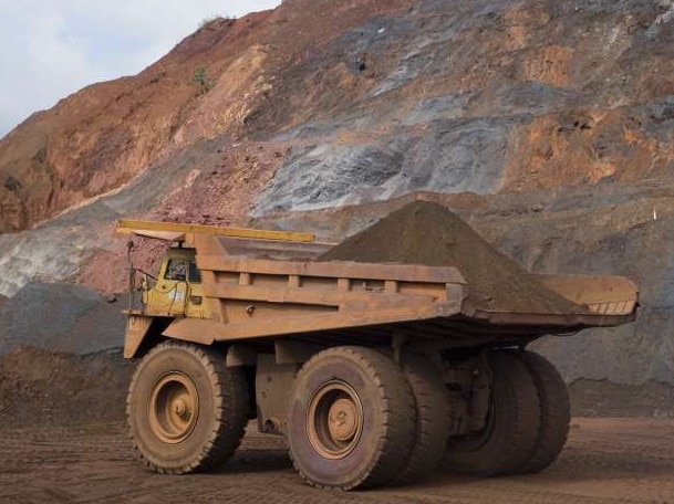 BHP Billiton's new robot trucks that are set to run on its Jimblebar mine in the Pilbara next year. Supplied. No restrictions