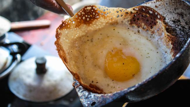 Egg hoppers are a popular Sri Lankan breakfast.