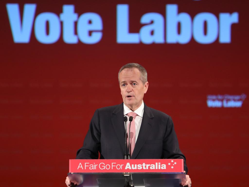 Opposition Leader Bill Shorten had the crowd on his side today. Picture: Kym Smith