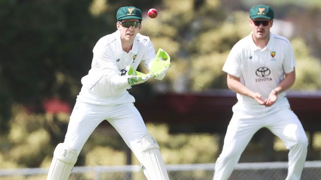 Former Australian cricket Test captain Tim Paine back playing in the second XI Tasmania v South Australia game at Lindisfarne in Hobart. Picture Nikki Davis-Jones