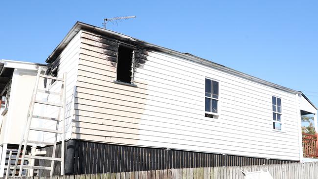 Two homes and multiple cars were damaged. Picture: Peter Wallis