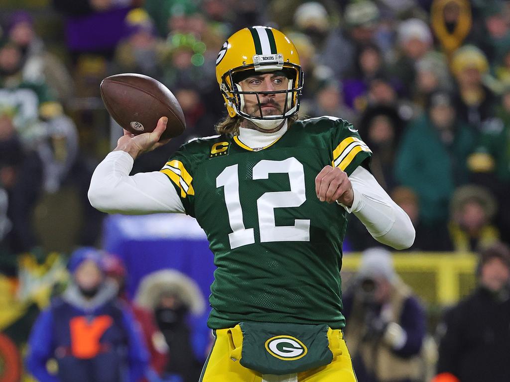 Quarterback Aaron Rodgers has helped the Packers to a five game win streak, as the season comes to an end. Picture: Stacy Revere/Getty Images