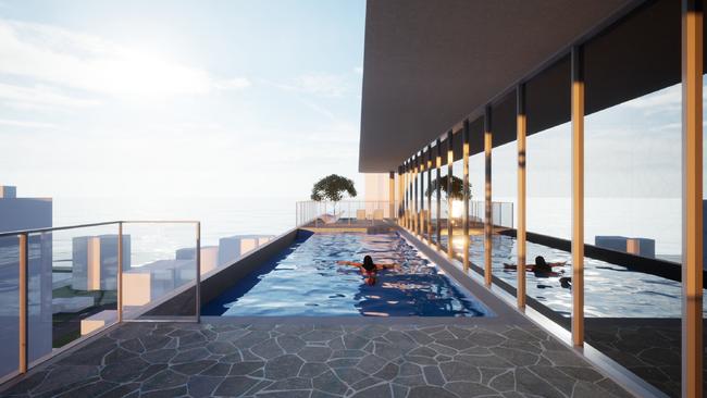 The tower will have an infinity pool on its roof.