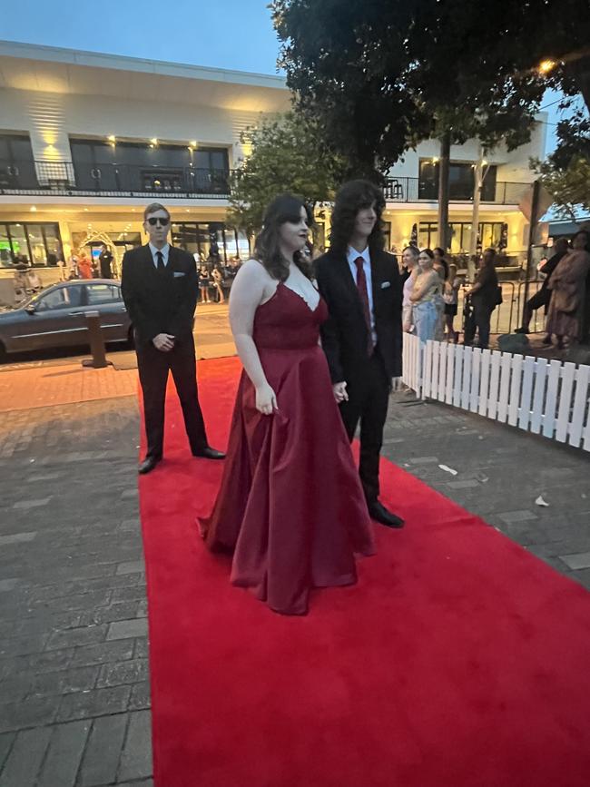 The students of Urangan State High School arrive at their formal.