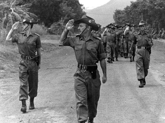 Parades for Australian Army soldiers who fought in the Vietnam War. Photo: Australian Army