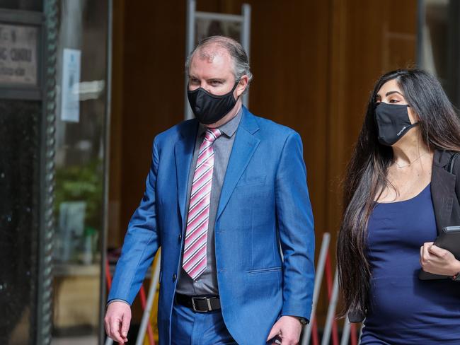 Thistlethwaite arriving at court this morning. He will be eligible for parole after serving two years. Picture: NCA NewsWire / Dylan Coker