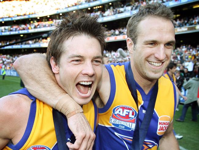 Ben Cousins and Chris Judd both won Brownlows at the Eagles — and the 2006 premiership.