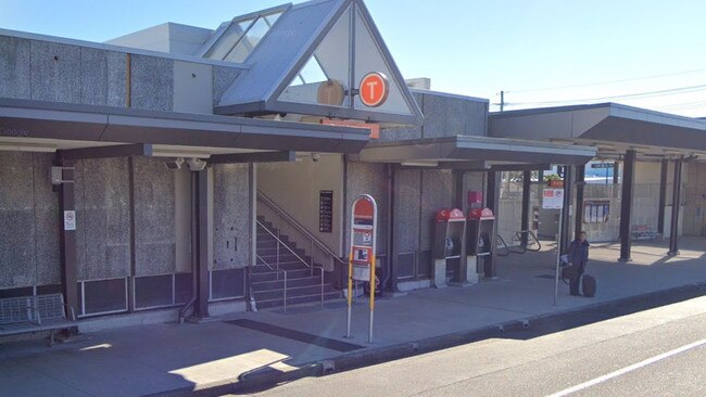 Broadmeadow Railway Station where a man was issued a $1000 PIN. Google street view