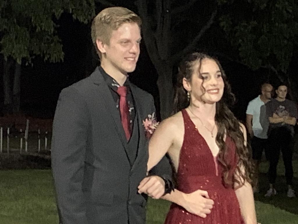 The students arrive at the St James Lutheran College formal.