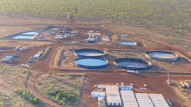 Tanumbirini well pad at Tanumbirini Station. Picture: Supplied