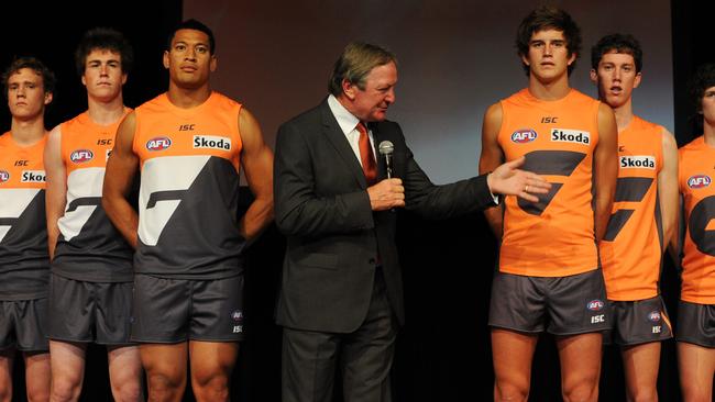 GWS coach Kevin Sheedy at the club’s launch.