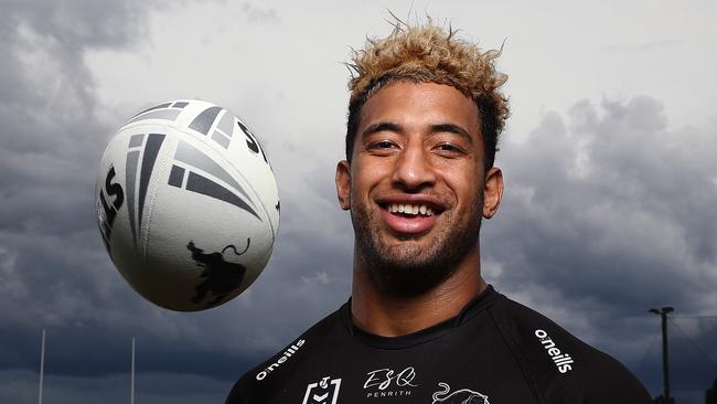 Viliame Kikau will have his family cheering him on from Fiji on Sunday. Picture: Brett Costello