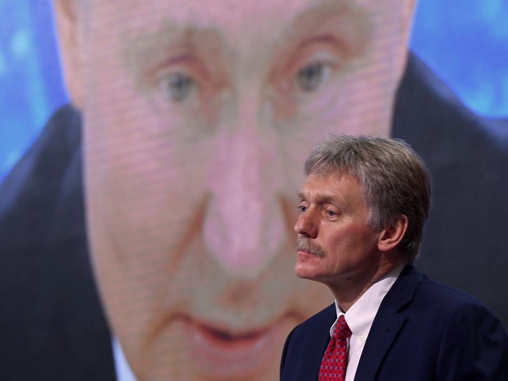 Kremlin spokesman Dmitry Peskov. Picture: Natalia Kolesnikova/AFP