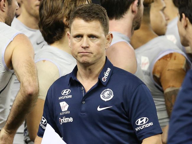 Carlton coach Brendon Bolton. Picture: MICHAEL KLEIN