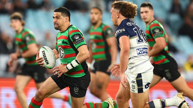 Cody Walker breaks open the Cowboys’ defence. Picture: Mark Metcalfe/Getty Images