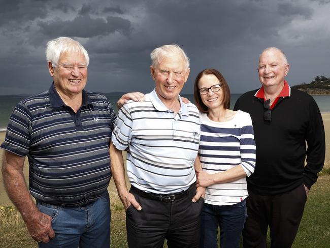 From left, Les Gore, Dirk Simons, Tanja Andrews and Peter Blackburn. Picture: ZAK SIMMONDS