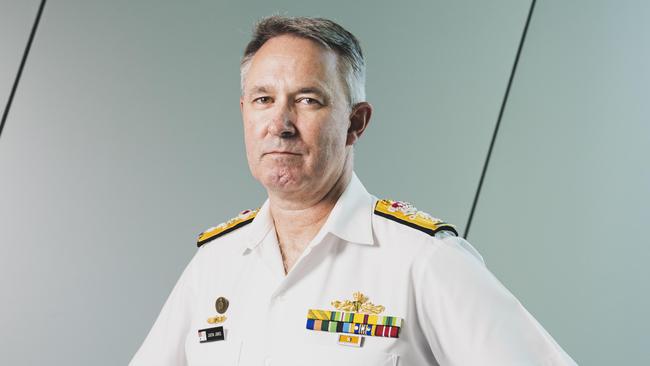 Operation Sovereign Borders commander rear ­admiral Justin Jones told Senate estimates in February that there had been ‘a sharp increase in operational tempo’ since last May. Picture: Jamila Toderas