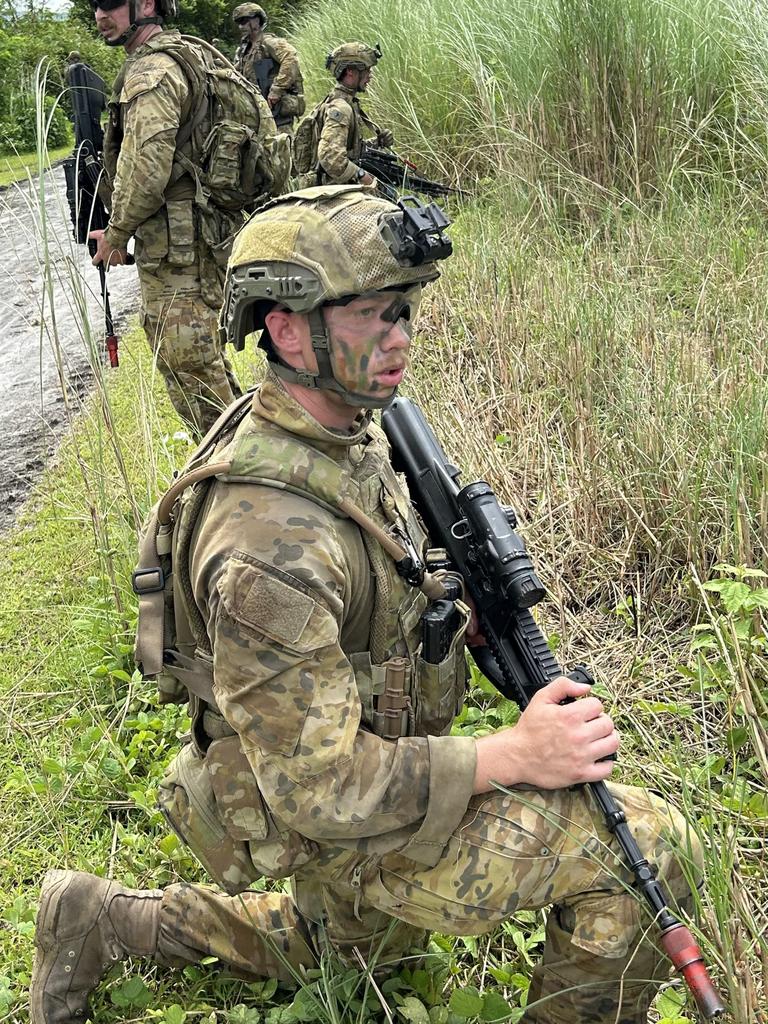 ADF on patrol in the Philippines. Picture: Charles Miranda