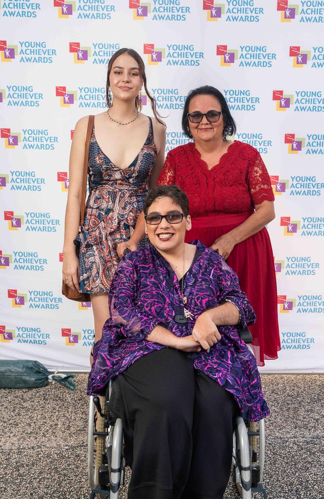 Amy James, Coralie James &amp; Kirsty White at the NT Young Achiever Awards. Picture: Pema Tamang Pakhrin