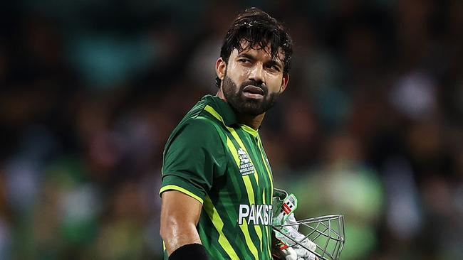 Mohammad Rizwan of Pakistan. Photo by Mark Kolbe/Getty Images