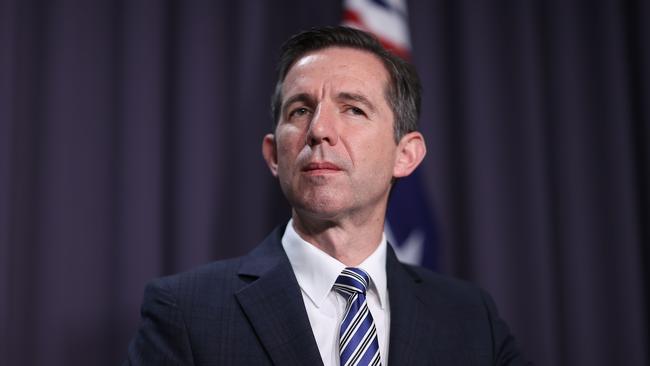 Finance Minister Simon Birmingham was grilled over the changes to the religious freedom bill. Picture: NCA NewsWire/Gary Ramage