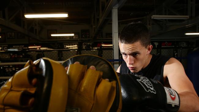 Wade Sciberras is the featherweight kickboxing champion.