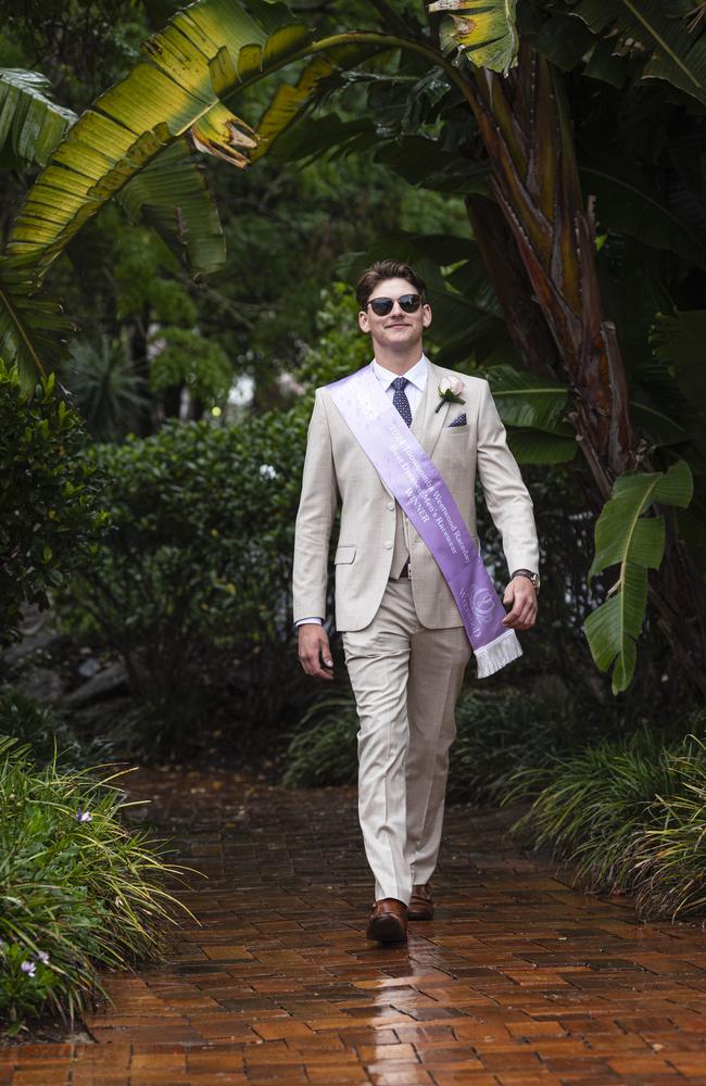 Fashions on the Field men's winner Will Douglas at Weetwood raceday at Clifford Park, Saturday, September 28, 2024. Picture: Kevin Farmer