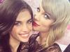 Model Sara Sampaio posts, "So happy that @taylorswift is back at he #vsfashionshow and that I got to walk with her @victoriassecret" Picture: Instagram